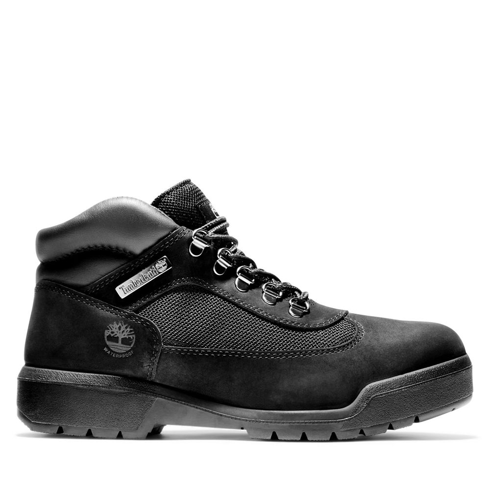 Zapatillas Timberland Argentina Hombre - Waterproof Field Boots - Negras - TKJAFC-687